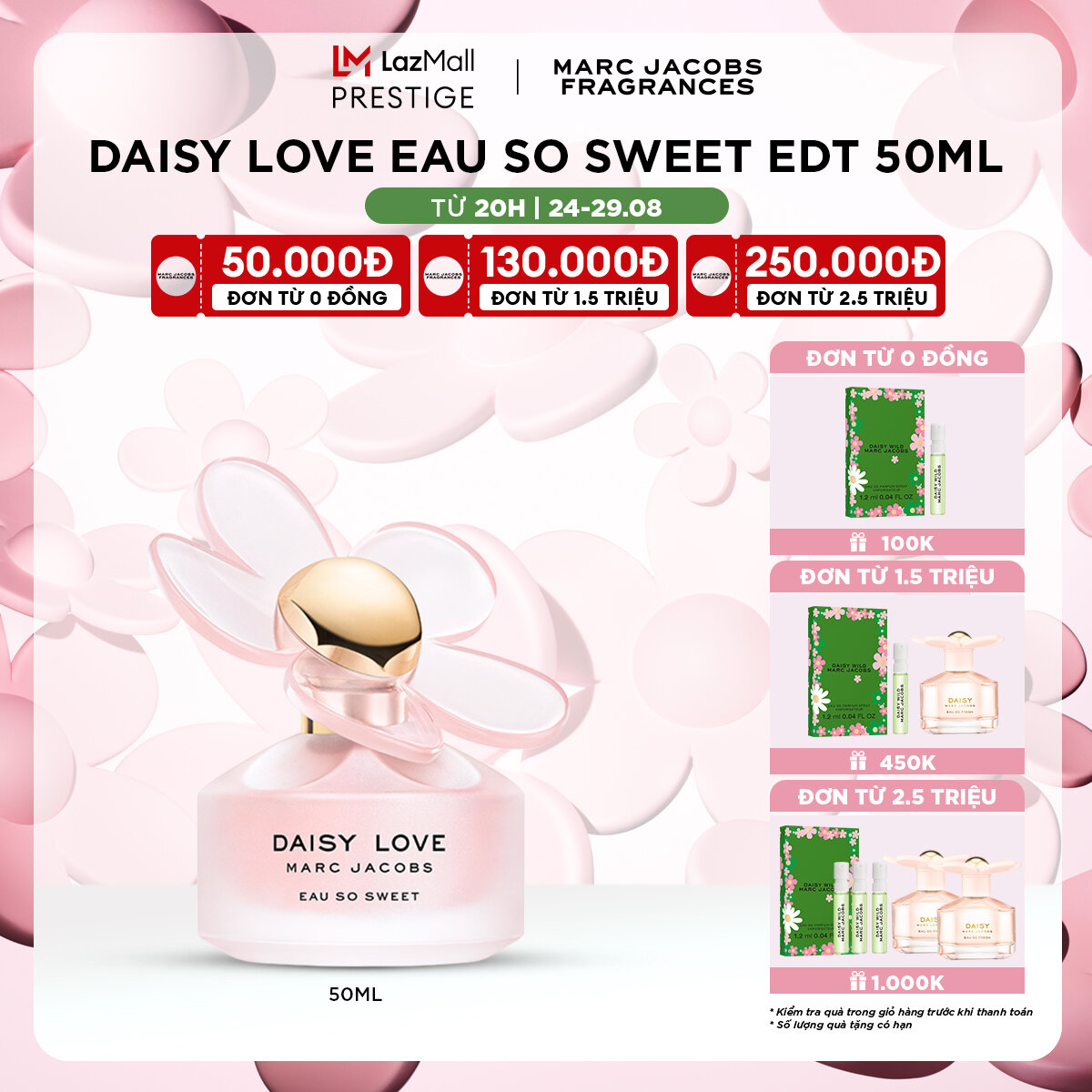 Nước hoa nữ marc jacobs daisy love eau so sweet edt 50ml