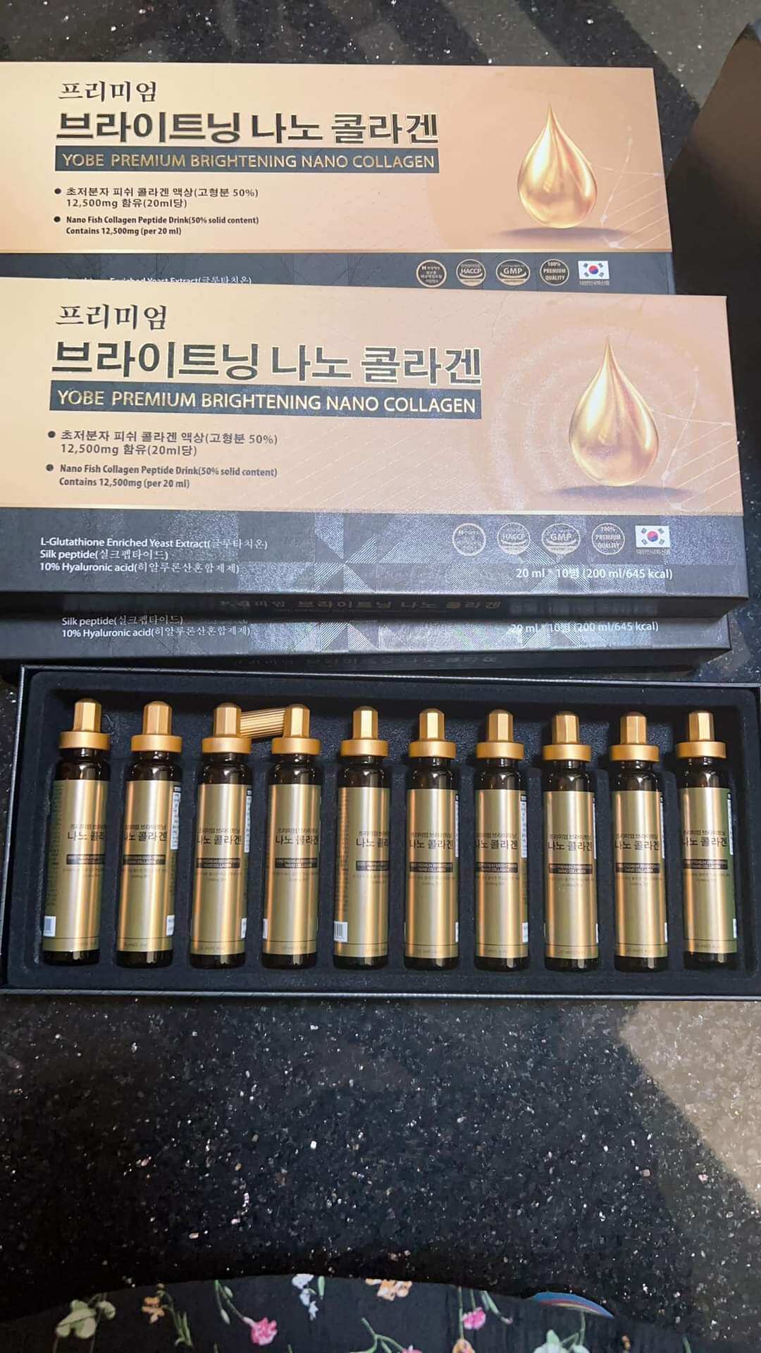 Collagen Nano trắng da cao cấp Yobe (1set nhỏ 10 lọ)