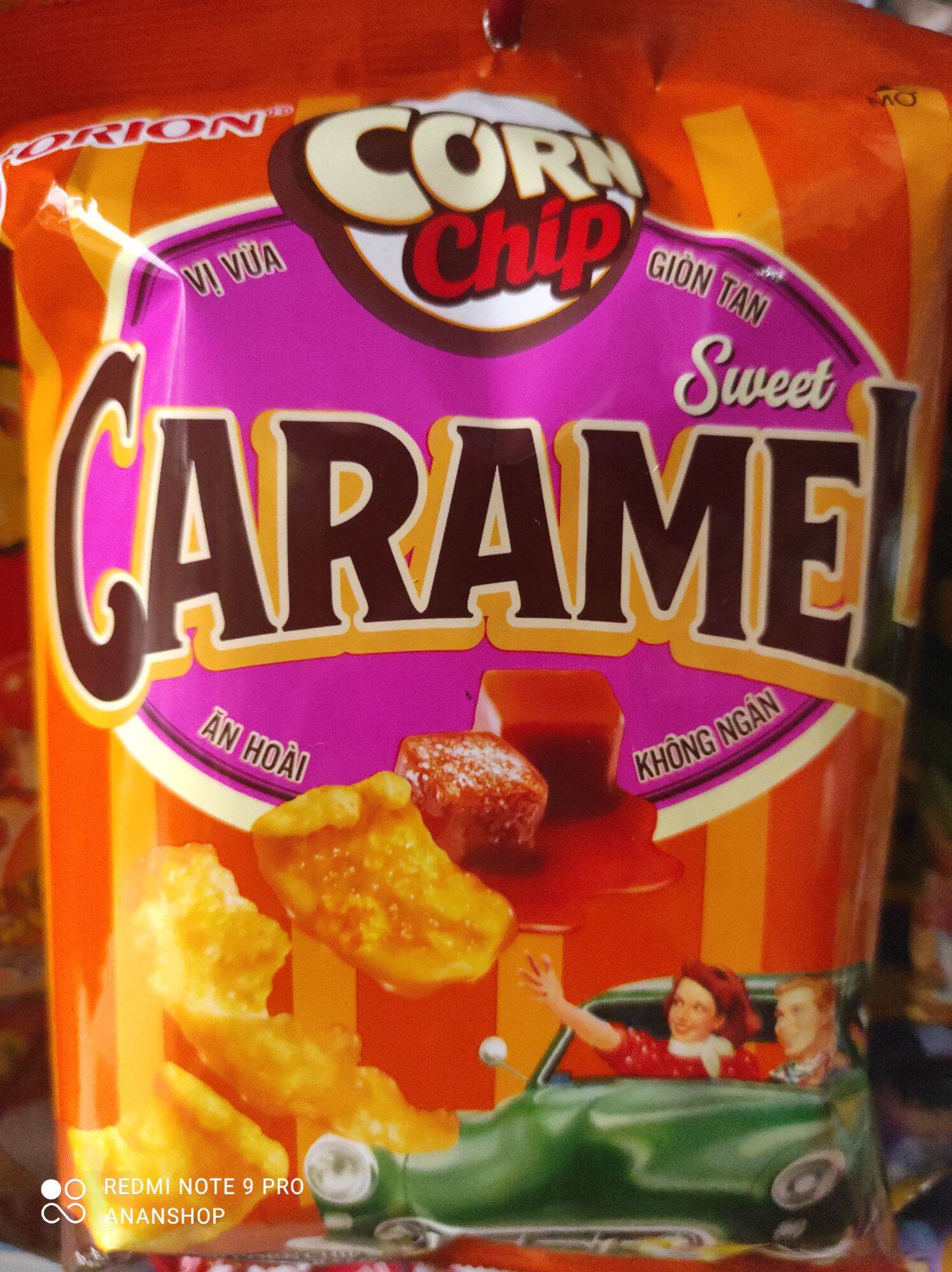Combo 2 gói bim bim Cornchip vị Caramel gói 35g