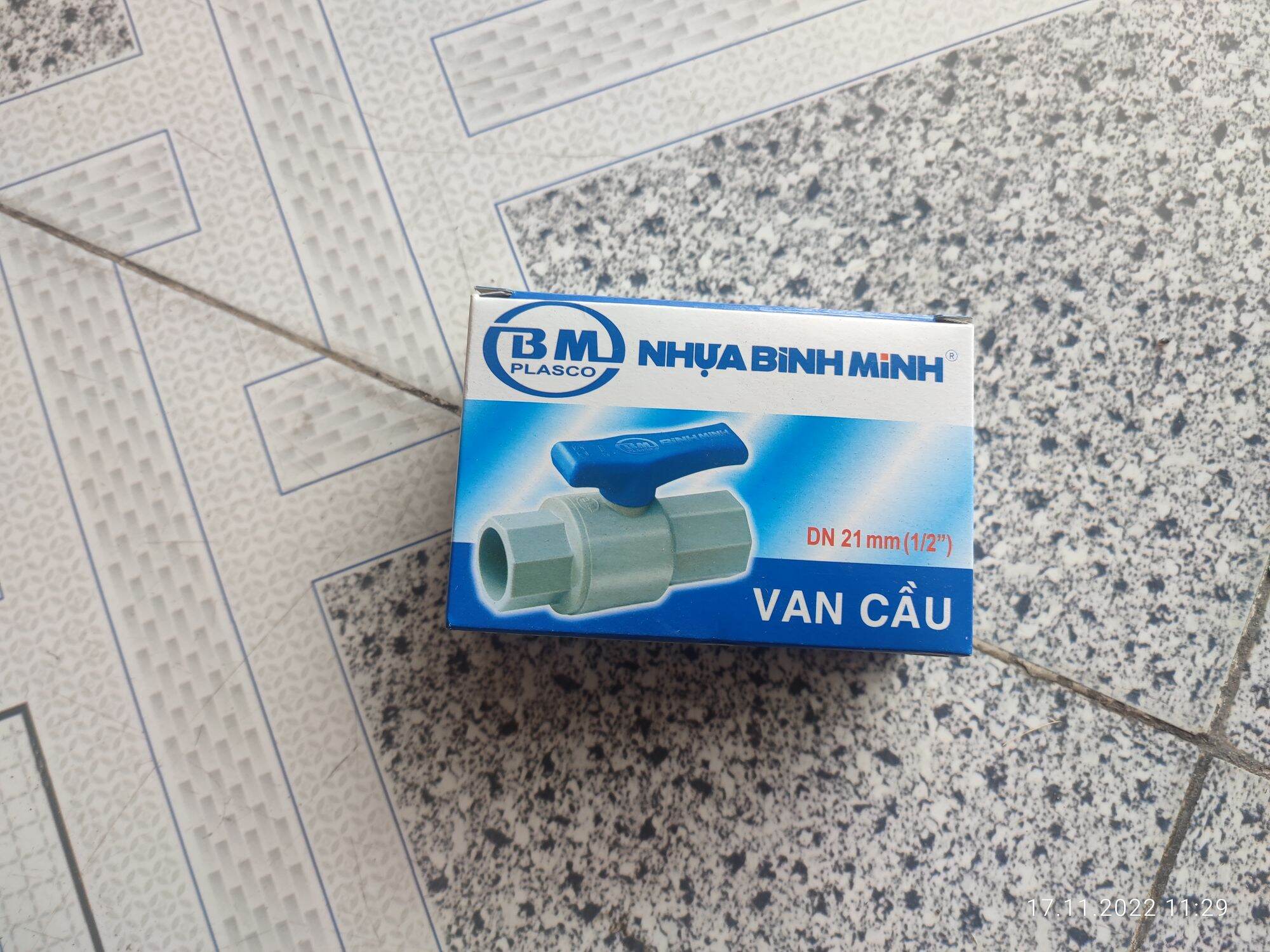 Van Nhựa uPVC Bình Minh Phi 21mm