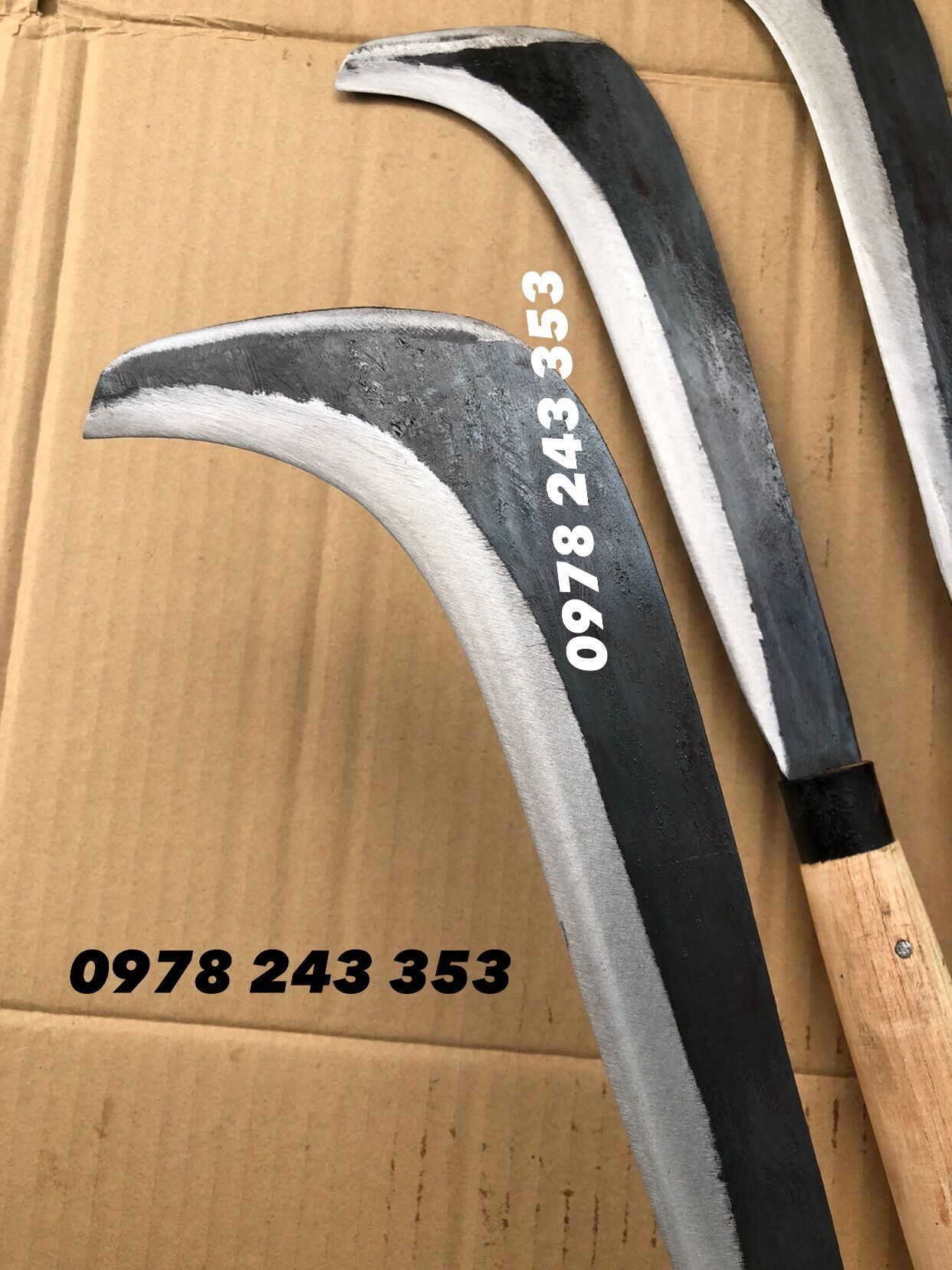Coconut Cleaning Tools - Coconut Sickle and Coconut Clamp