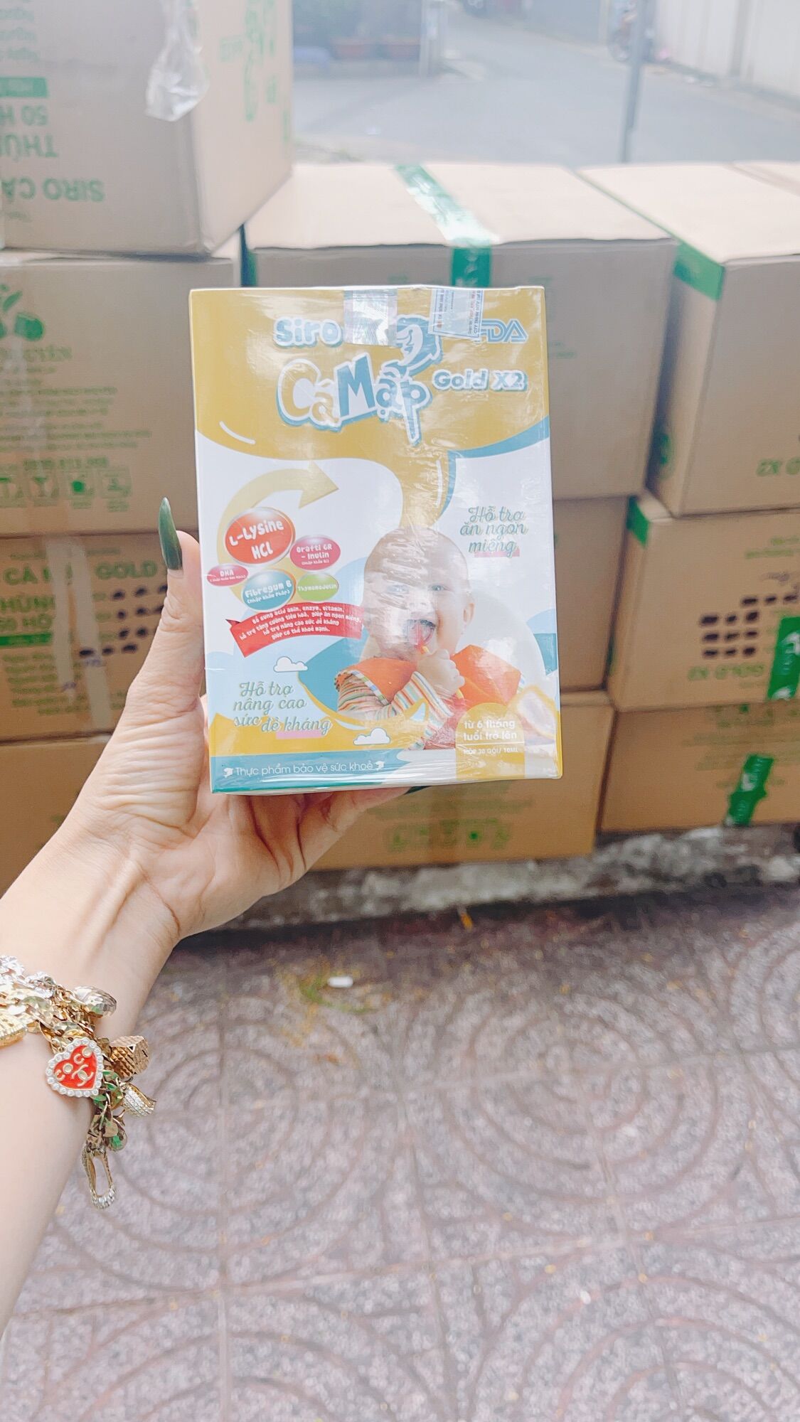 Siro Cá Mập Gold X2 giúp bé mau ăn chóng lớn