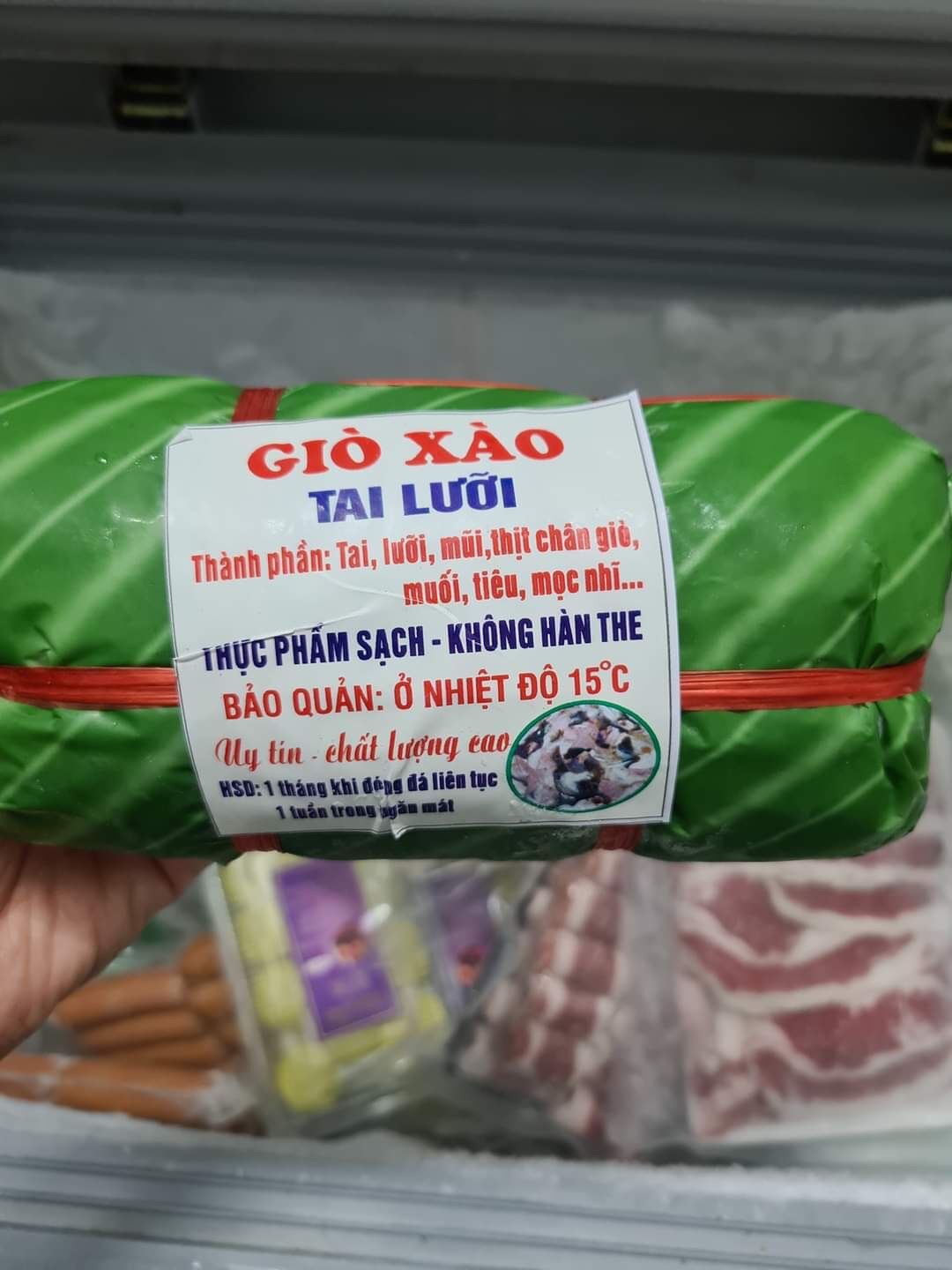 Giò xào tai lưỡi giò thủ 1kg 2 đòn