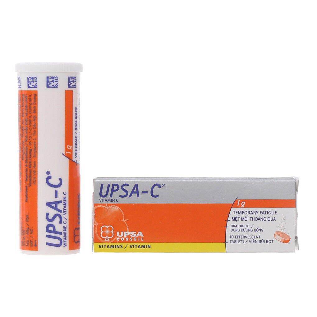 Vitamin C sủi UPSA C 1g tuýp 10 viên