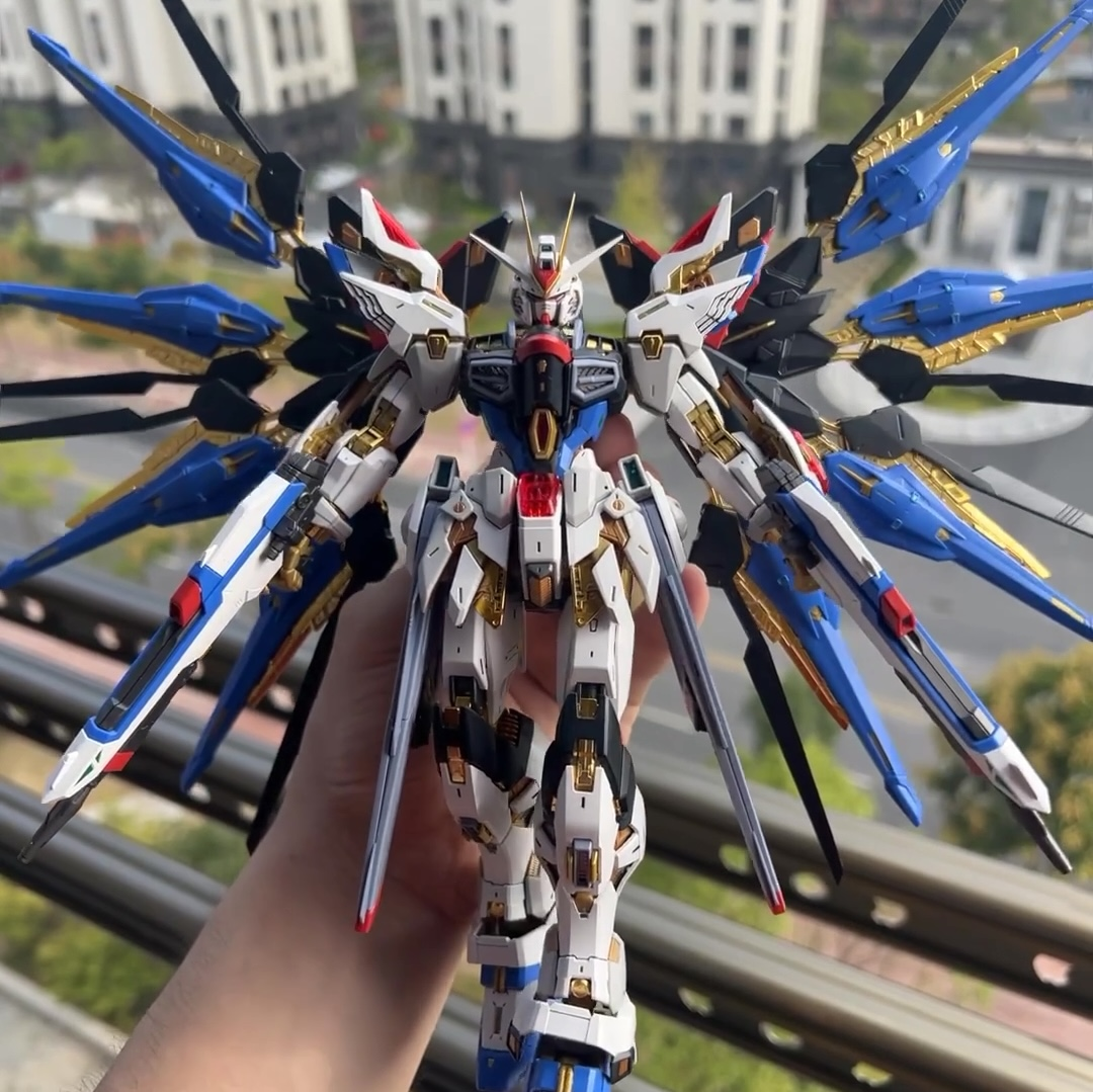MG Freedom Gundam Assembly Model Robot Action Figure Toy Red Assault Unicorn Warrior Large Class Mecha Model Kit