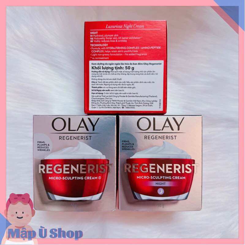 Kem dưỡng ẩm da ban đêm Olay ngừa lão hoá 50g