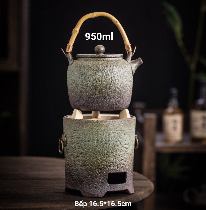 BỘ ẤM BẾP NẤU THAN PHONG CÁCH CỔ ĐIỂN