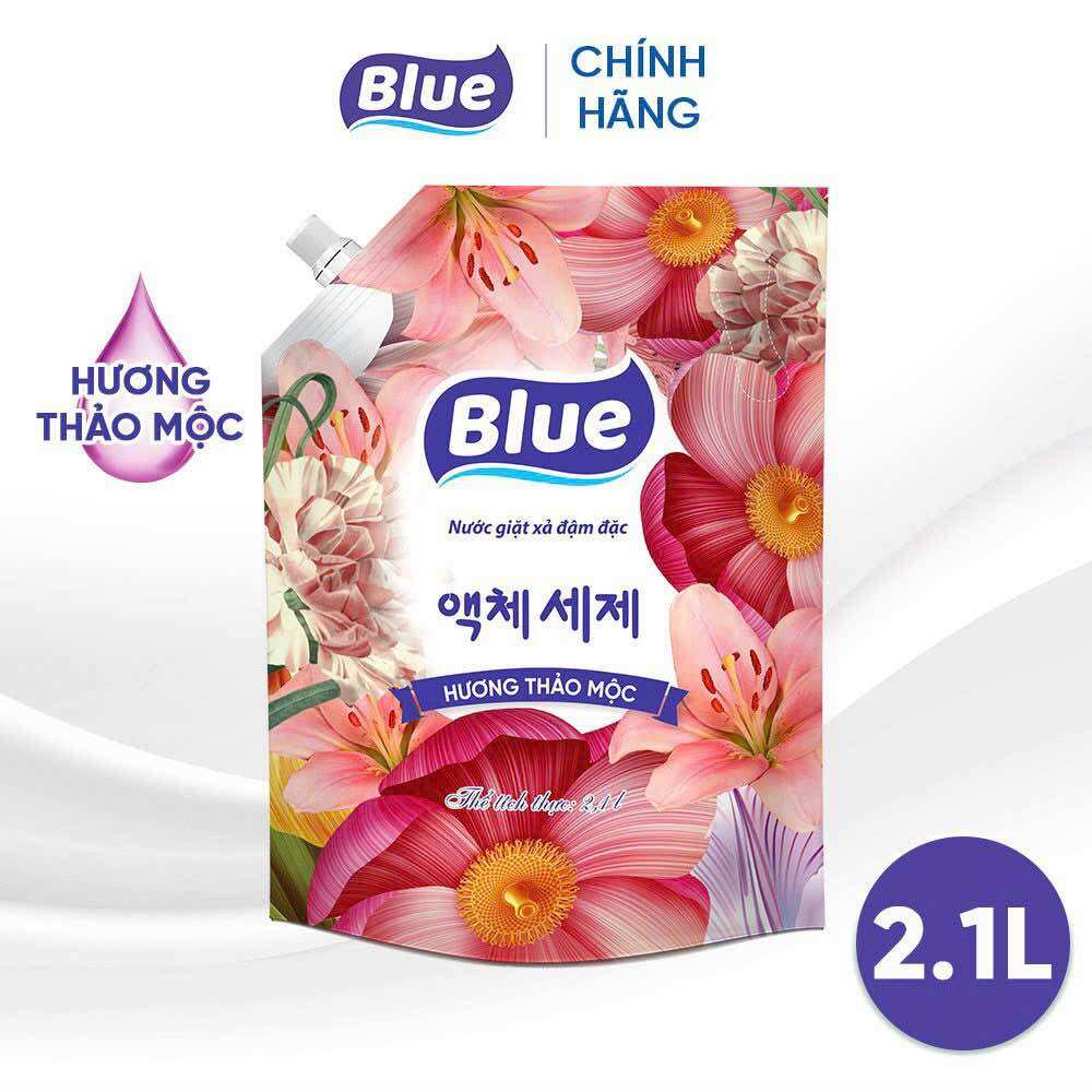 (Giao hàng 2h)Nước giặt xả Blue công nghệ Hàn Quốc 2.1L