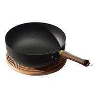 MENGCHUANG | Hammered Iron Wok Non-Stick No Coating