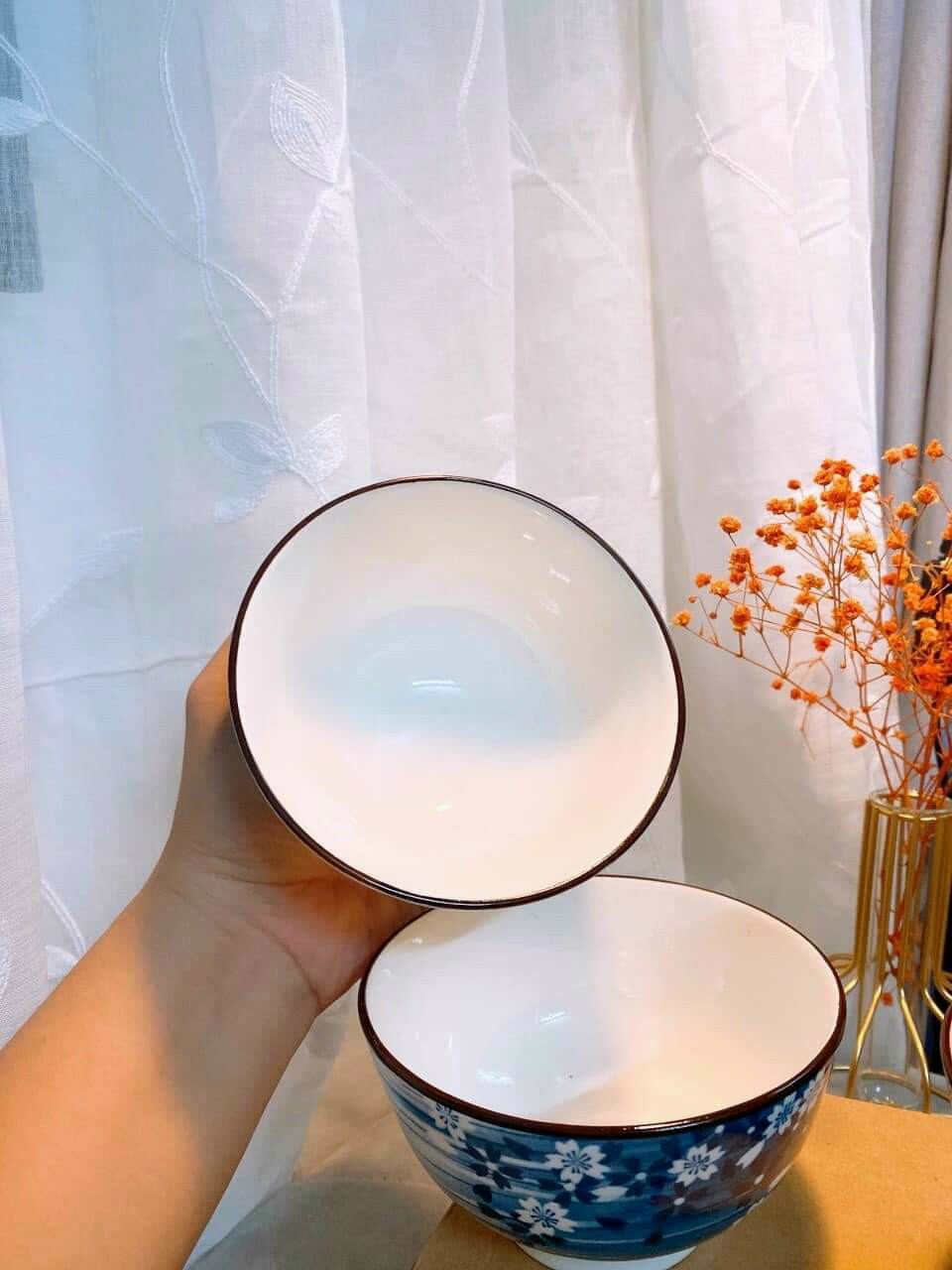 Chén hoa cổ điển set 10 cái