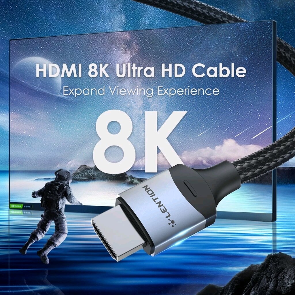 Cáp HDMI to HDMI 8K60Hz LENTION HH21-M1 - Dòng Cao Cấp dài 1,5M