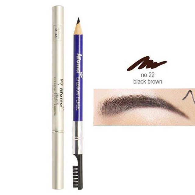 Chì Vẽ Mày 2 đầu Aroma Mira Eyebrow Pencil