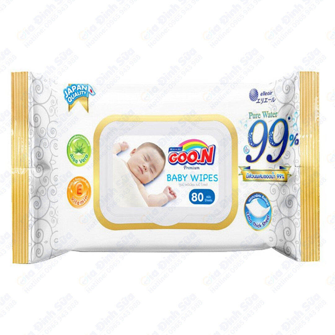 Combo 8 bịch khăn ướt goon