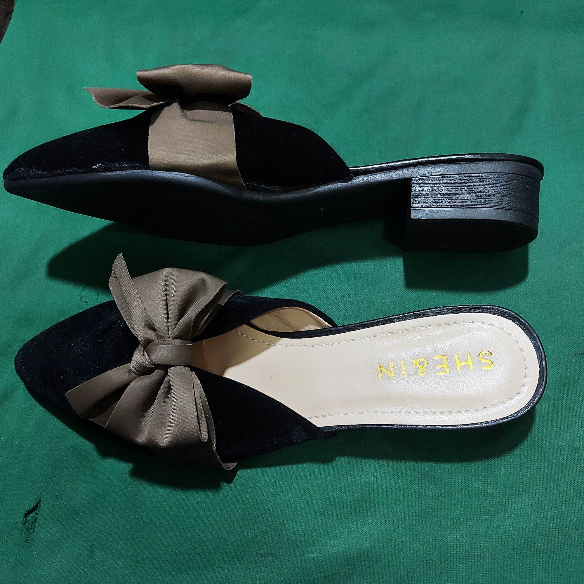 sục nhung mũi vuông nơ xinh