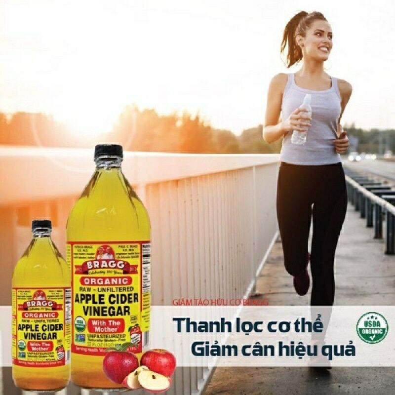 [Tặng quà] Giấm táo hữu cơ Bragg của Mỹ [Chính hãng]