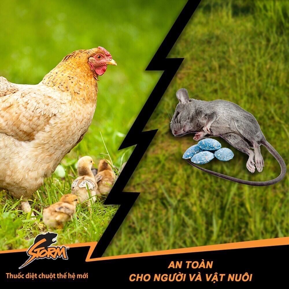 Thuốc diệt chuột Storm 0.005% (5 gói x 20 viên) (Bao bì mới)