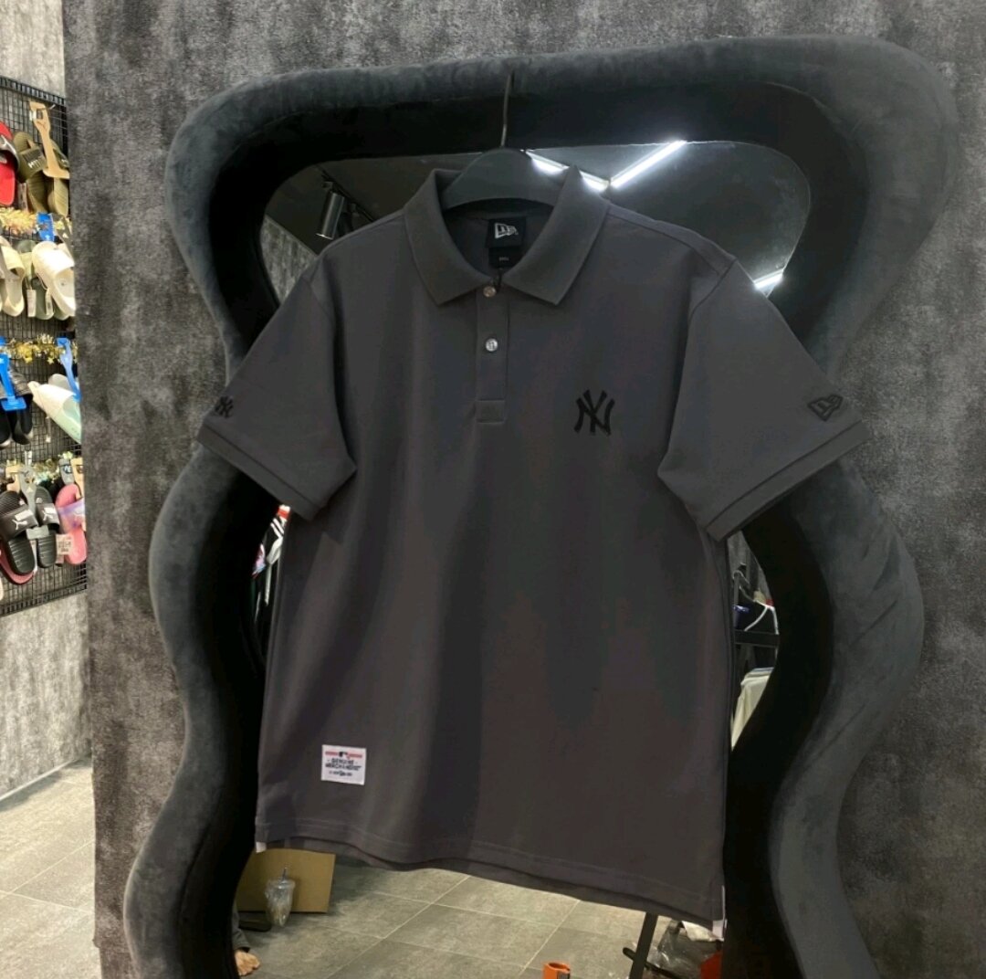 Chính Hãng Áo Polo New Era New York Yankees Light Grey