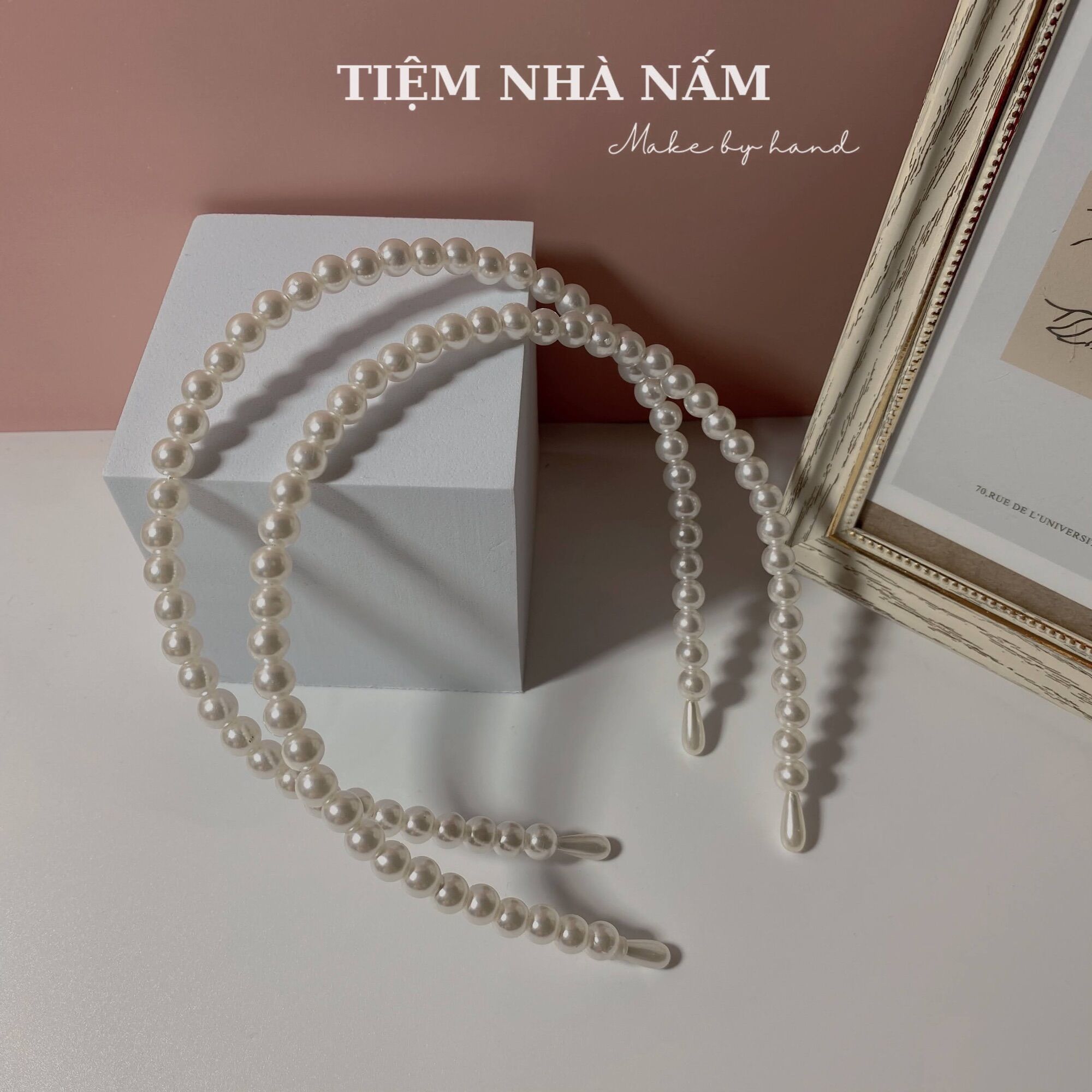 ?? cài tóc ngọc trai nhỏ phong cách hàn quốc -