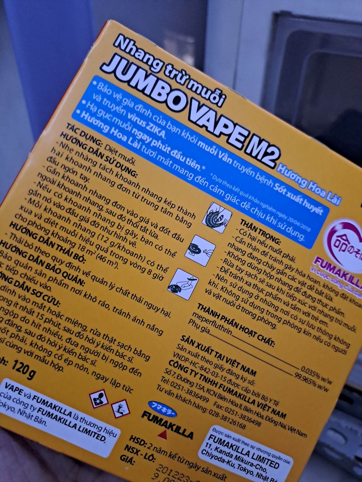 Set 2 hộp nhang muỗi JUMBO VAPE