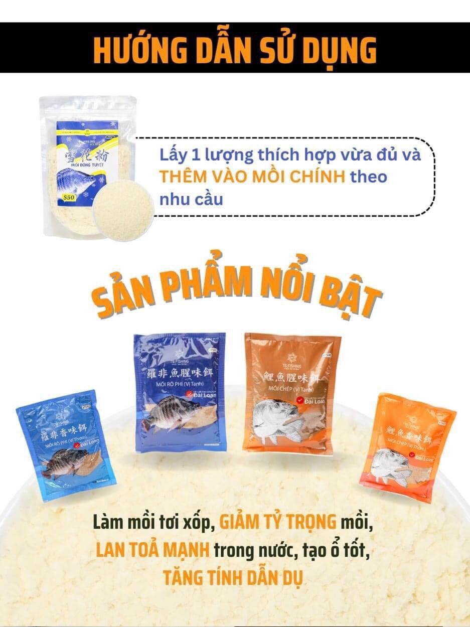 Mồi Câu Rô Phi Thơm Tanh TS FISHING