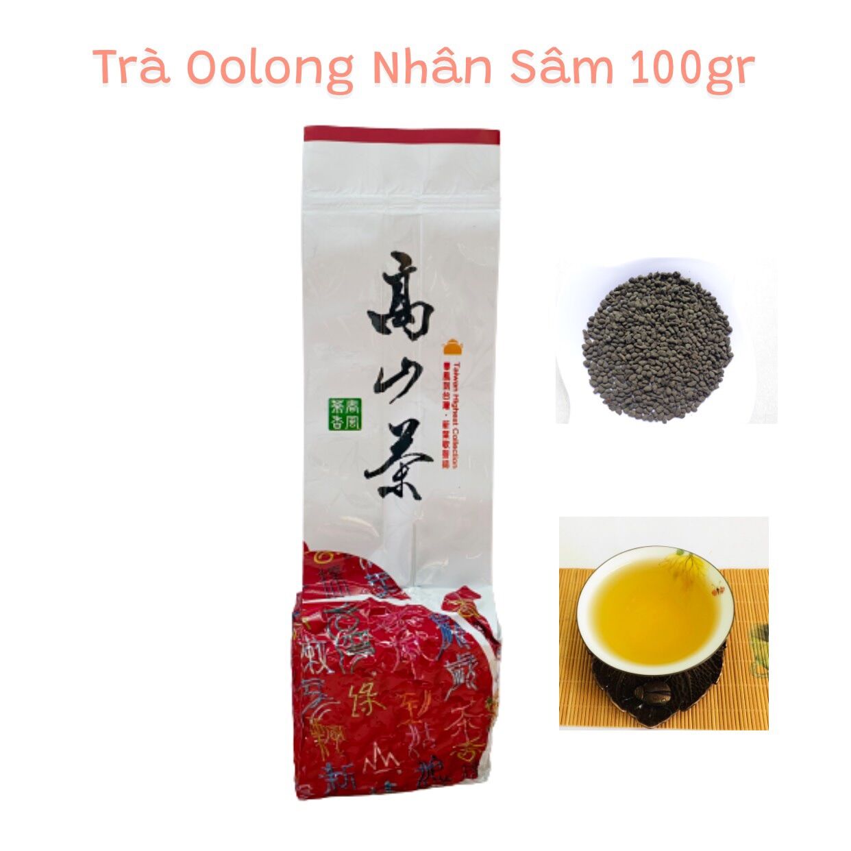 Trà oolong nhân sâm 100gr/gói