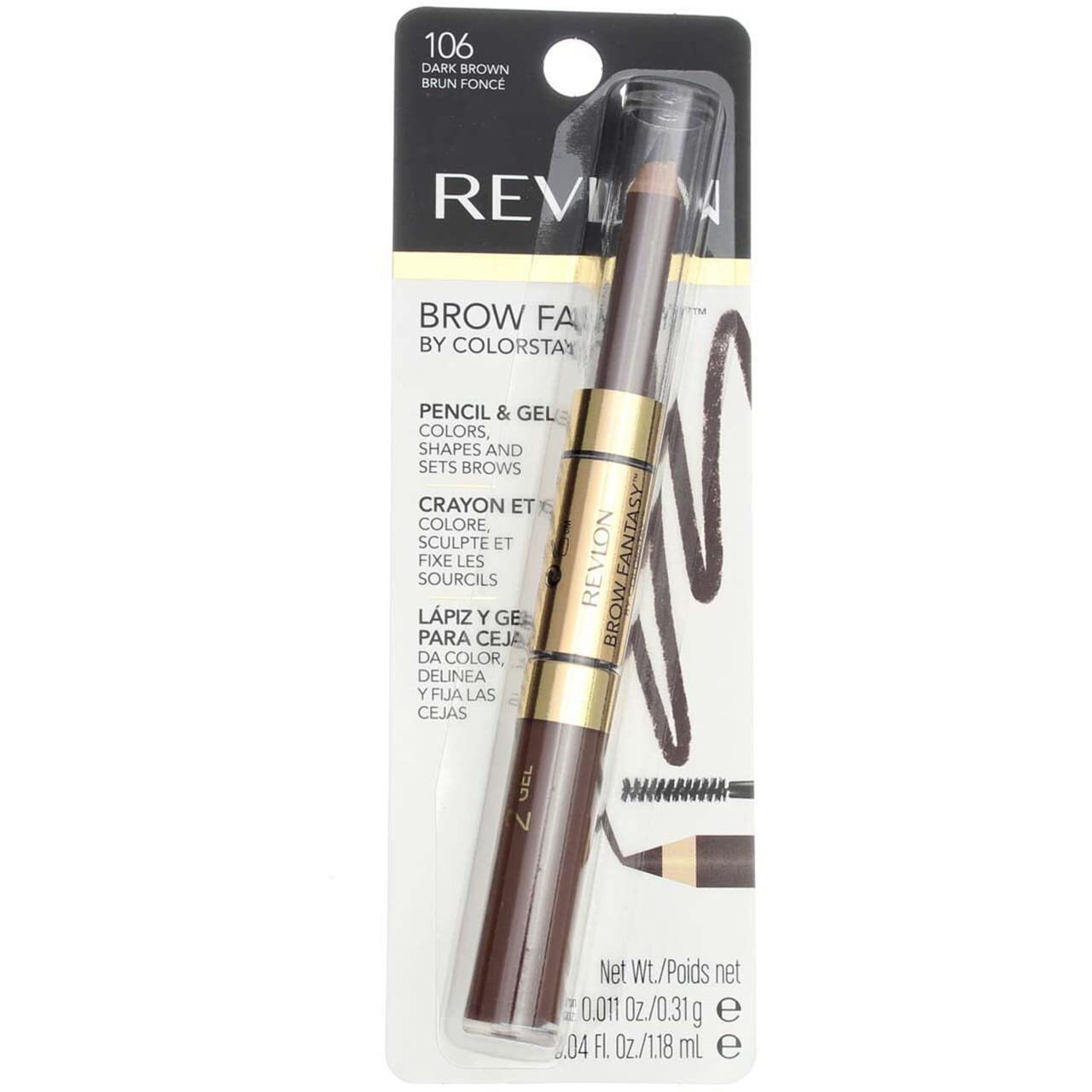 Chì kẻ mày 2 đầu gel & chì revlon brow fantasy ™