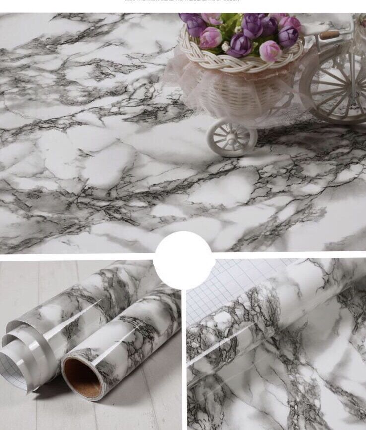 Decal vân đá cẩm thạch cuộn dài 5m x 60cm mã 640