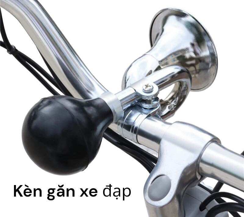 Kèn chuông xe đạp kêu to cảnh báo di chuyển, gắn ghi đông xe đạp