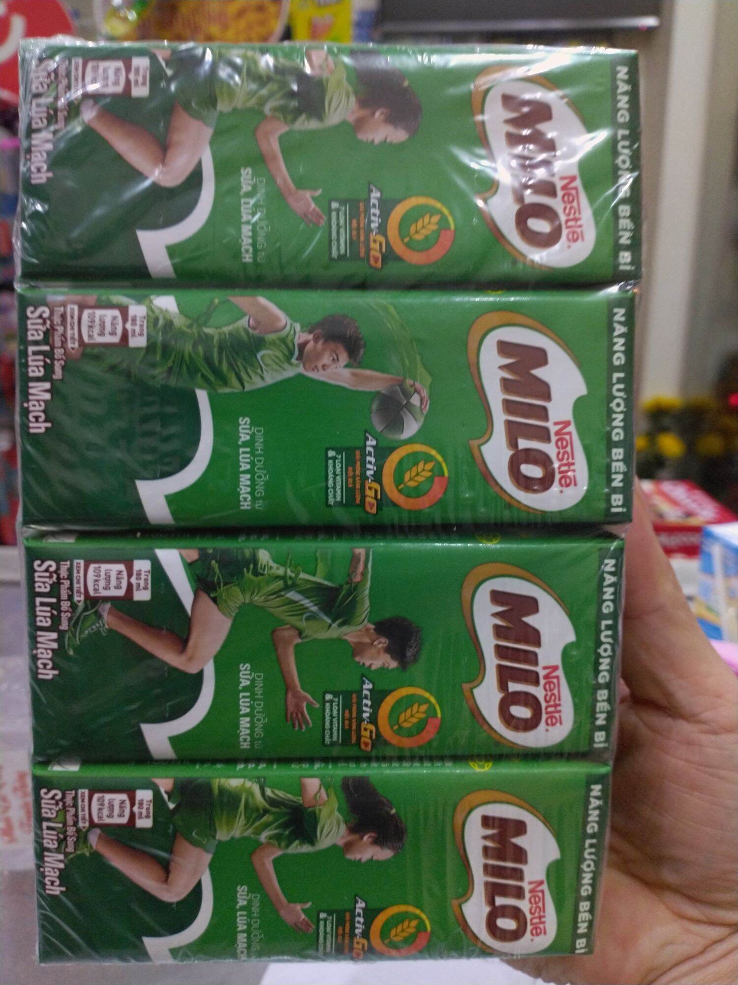 Sữa Milo vỉ4 hộp 180ml