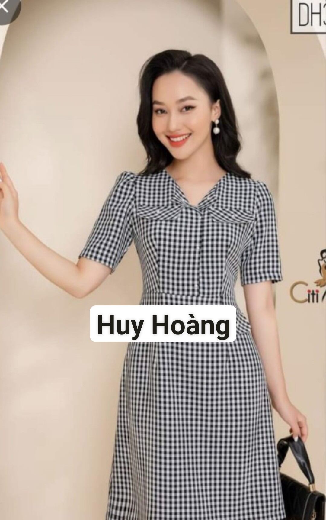 Đầm caro nữ mẫu mới