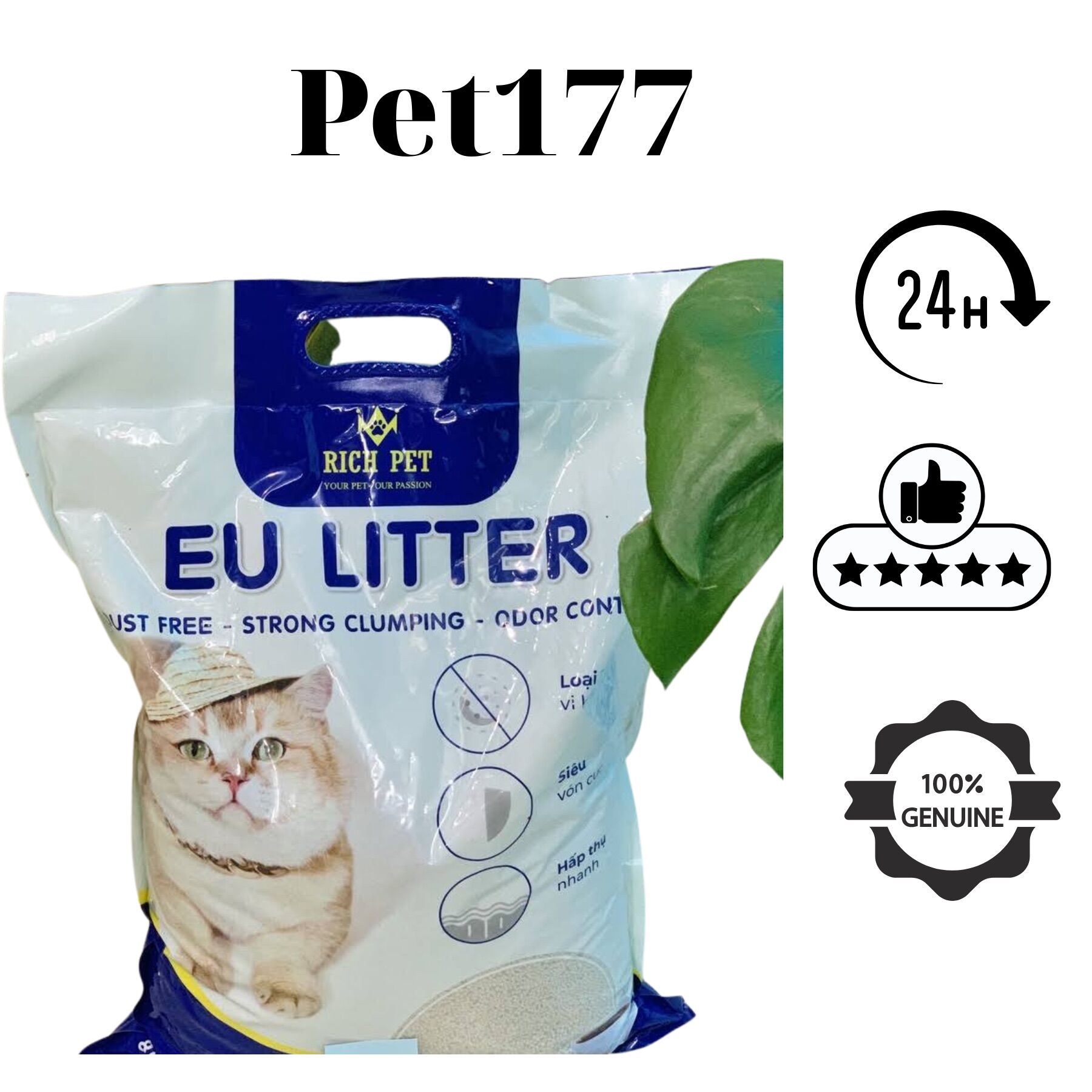 Cát vệ sinh eu 10l 8kg