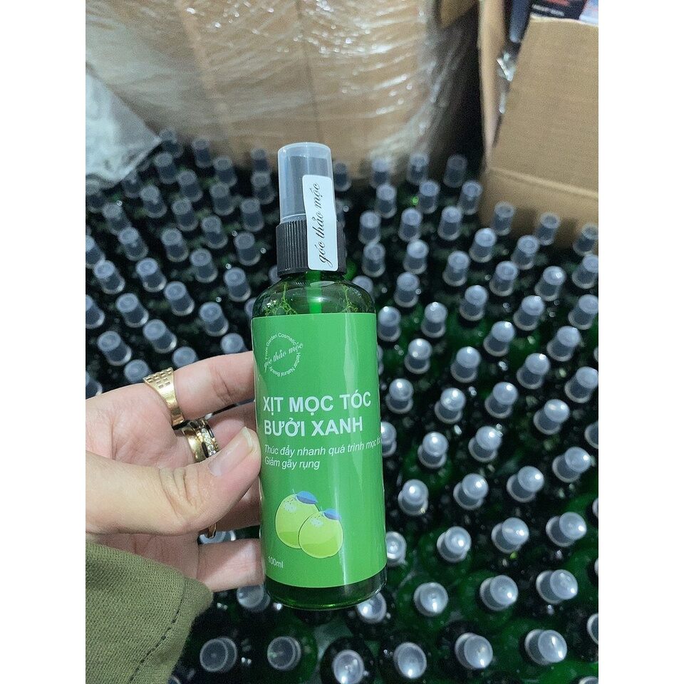 Combo 5 chai. Xịt tinh dầu Bưởi xanh 100ml giúp kích thích mọc tóc
