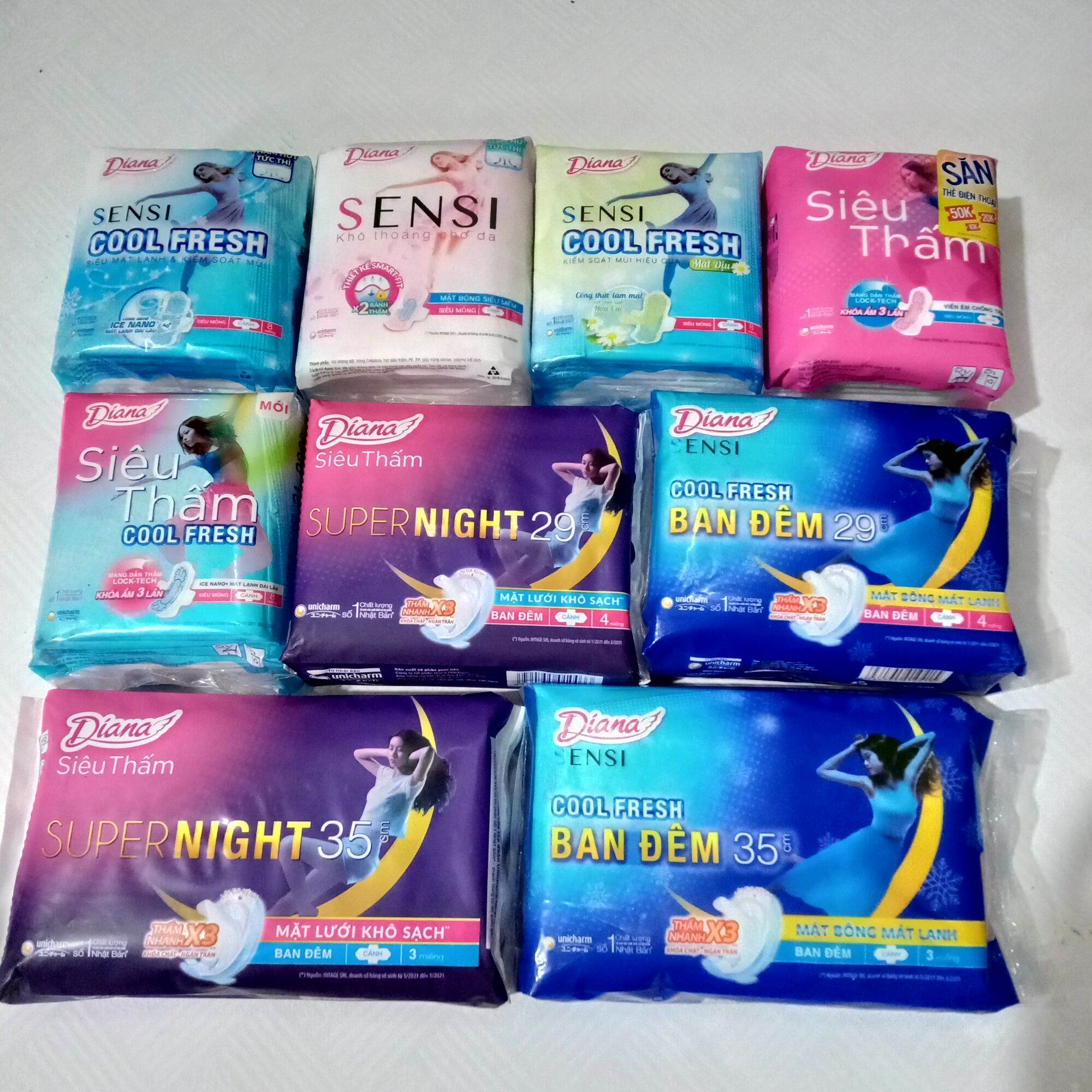 Băng vệ sinh diana ban ngày - diana ban đêm