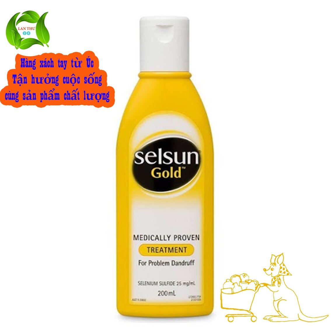 [HCM]Dầu gội dành cho da đầu bị gàu nặngSelsun Gold treatment for problem dandruff