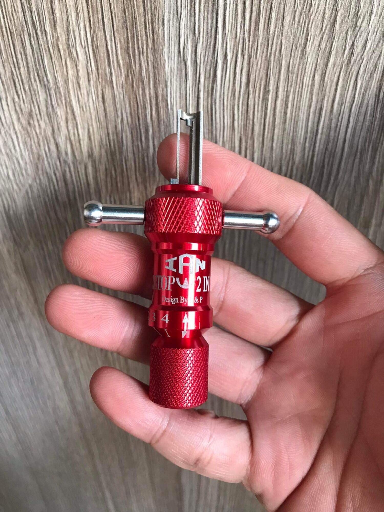 Dụng cụ đo bi ổ khoá dùng chìa lồng máng chìa muỗng chìa số 3
