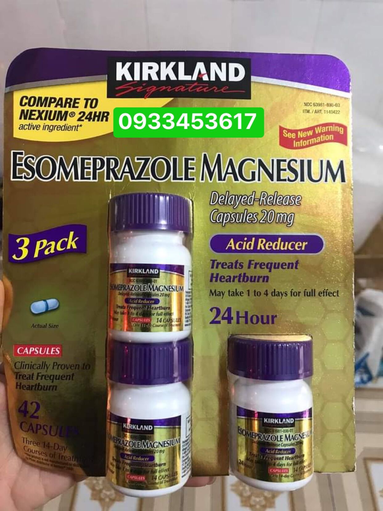 Viên uống esomeprazole magnesium 42 viên của Mỹ