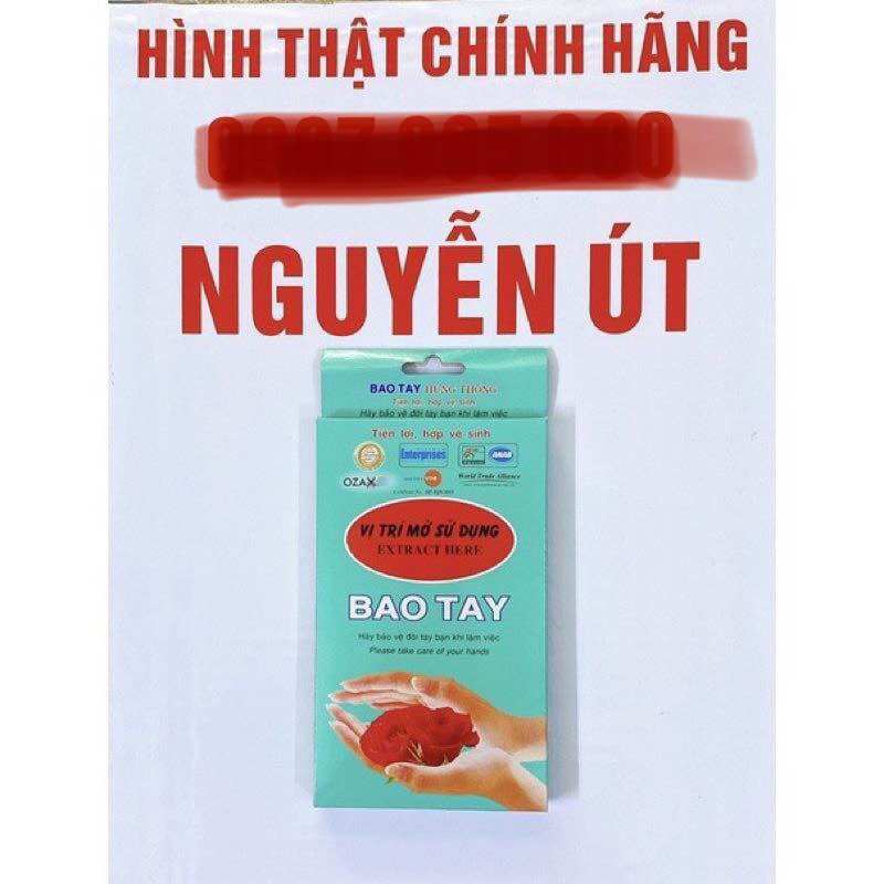 [HCM]Bao tay nylon hưng thông hộp 100 cái