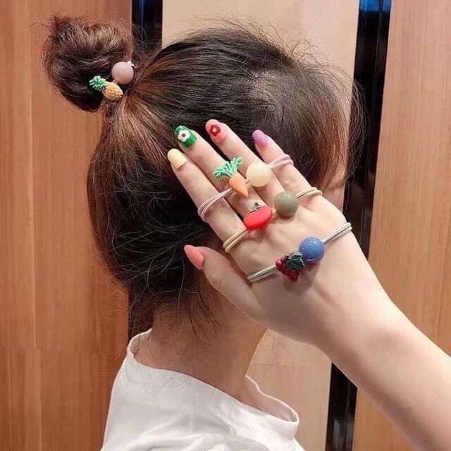Set 10 Dây buộc tóc cute cho bé