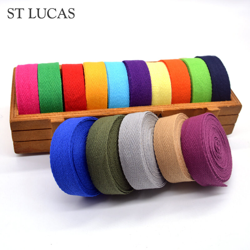 Vải Cotton Màu Rộng 2Cm, Dây Buộc Dây, Dây Dệt Hoa Văn Chữ Nhân Chất Cotton, Phụ Liệu, Dây Bọc Viền, Vải Cuộn