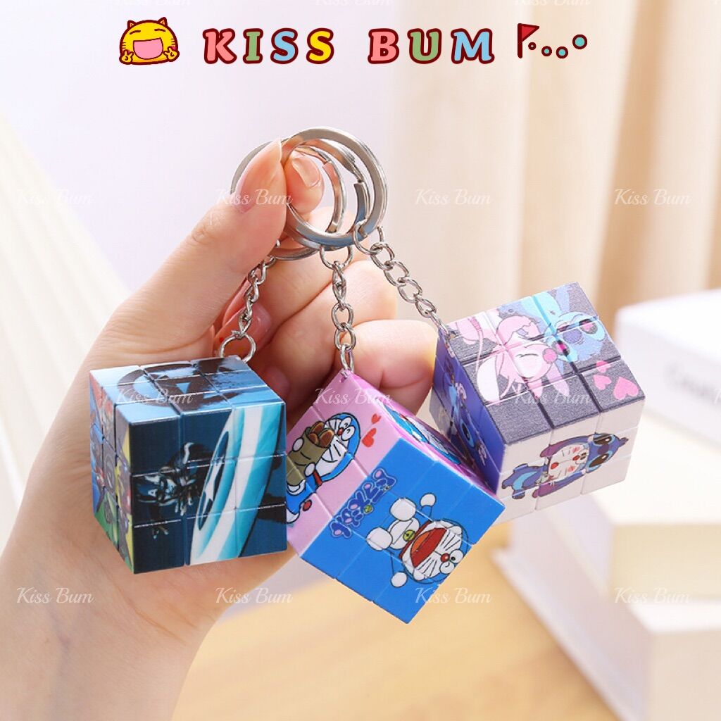Móc khóa rubik Doremon Hello Kitty