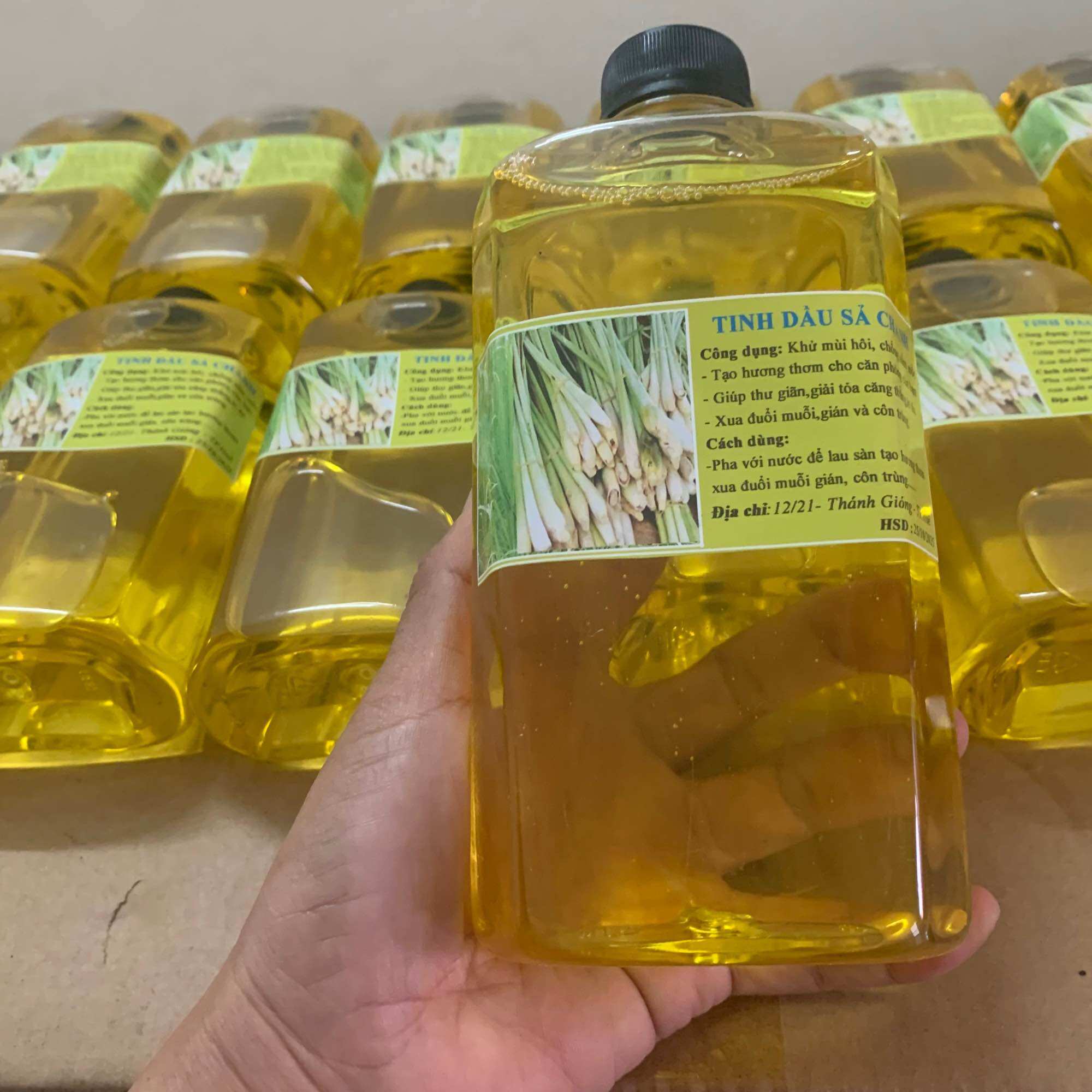 Tinh dầu sả chanh đậm đặc chai 500ml