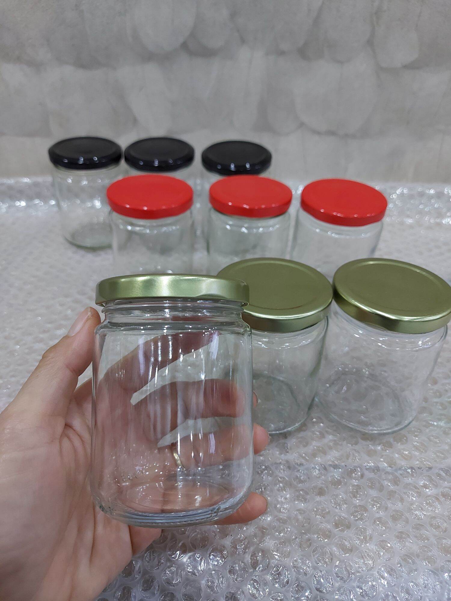 Combo 06 hủ thủy tinh tròn 220ml / hủ đựng thực phẩm