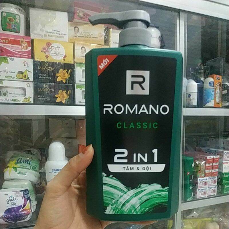 Tắm gội 2 trong 1 romano classic 650grchính hãng