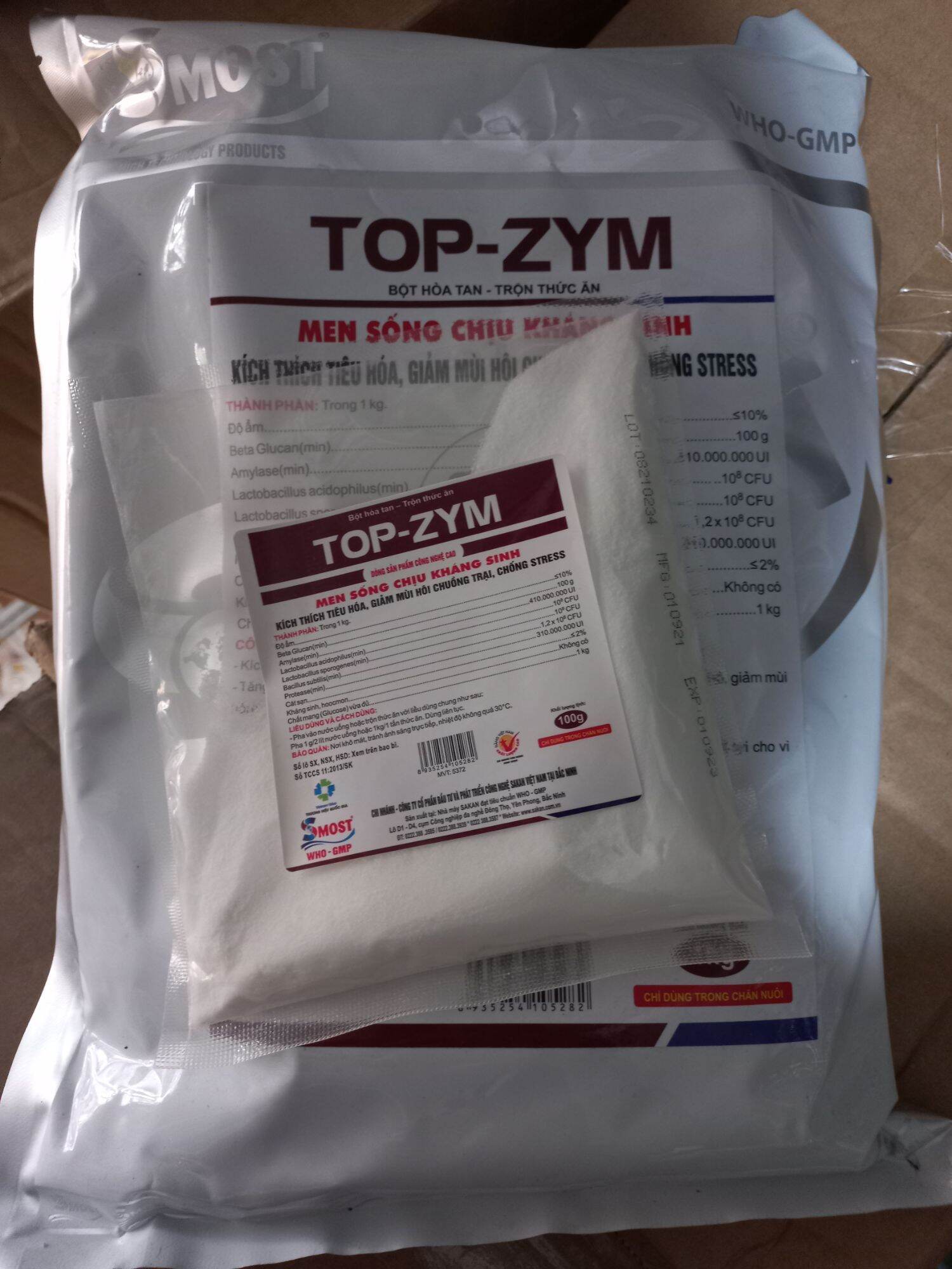 Men tiêu hóa Topzym 100g