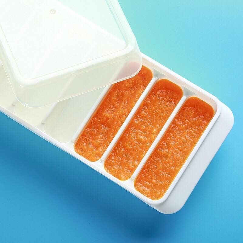 Khay trữ đông đồ ăn dặm 8 ngăn Bye Bye hàng Nhật