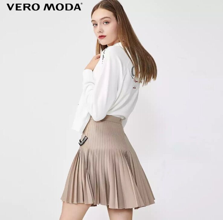 CHÂN VÁY XẾP LI LƯNG CAO VERO MODA CAO CẤP