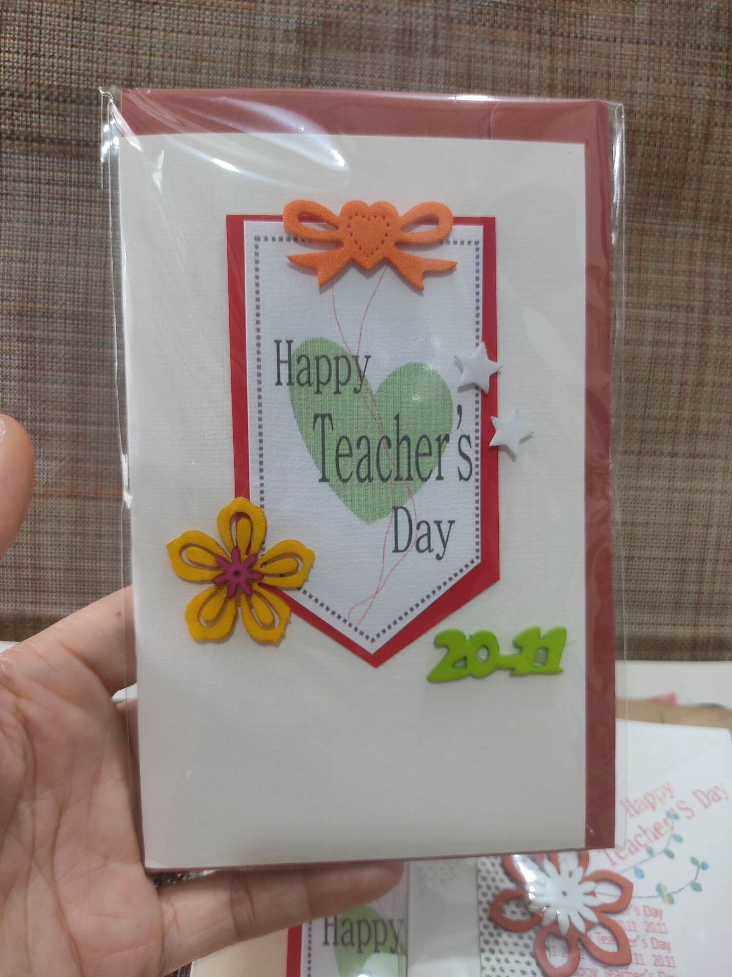 3 cái thiệp Chúc mừng 20.11 handmade