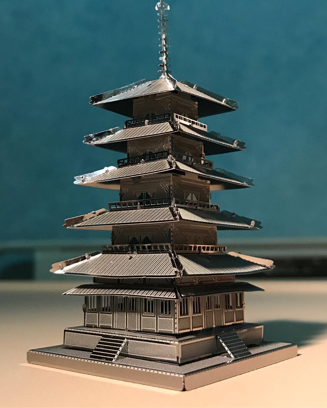 Mô hình 3D kim loại lắp ráp Chùa Kofukuji Nhật Bản [ Chưa Lắp ]