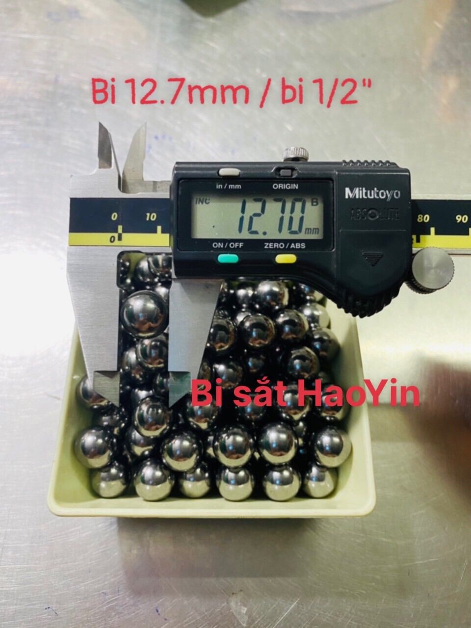 Bi 12.7mm / bi 1/2” bằng sắt đóng gói 1kg
