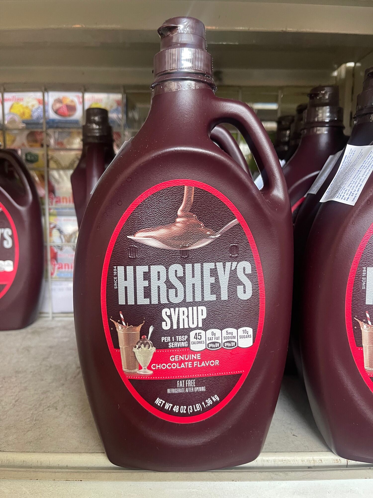 Siro Hershey’s Syrup- Genuine chocolate flavor 1.36kg
